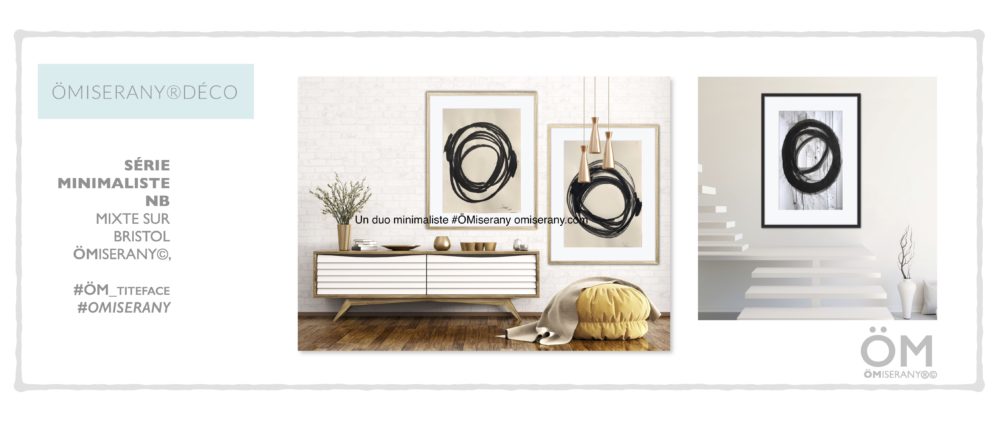 Nouveau série minimaliste ÖMISERANY DÉCO NB